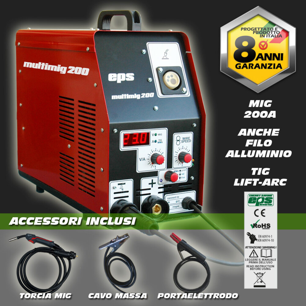 multimig multiprocesso 200A offerta eps
